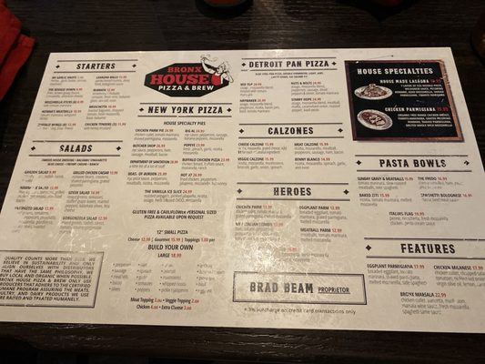 Menu photo 6 Bronx House Pizza Palm Coast, FL