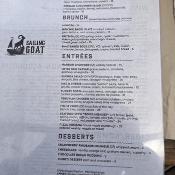 Sailing Goat Restaurant - Menu - Seafood Near Me - Richmond, California Sailing Goat Restaurant - Menu - Seafood Near Me - Richmond, California