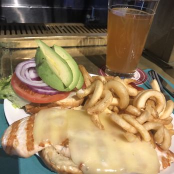 Coolidge Corner Clubhouse - Grilled chicken sandwich with fries - Sports Bars Near Me - Brookline, Massachusetts
