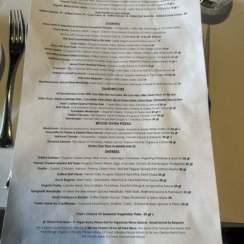 Central Park Bistro - Menu August 2024 - New American Near Me - San Mateo, California