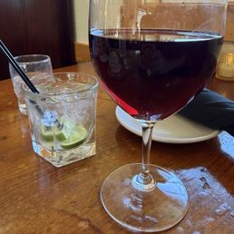 Vodka Soda and Stafford Hill Pinot Noir. Vodka Soda and Stafford Hill Pinot Noir.