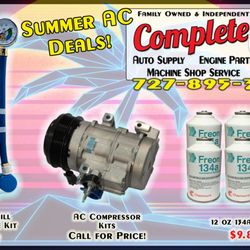 Complete Auto Parts and Machine Shop - Check Out Our Auto AC Specials!