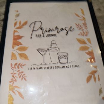 Primrose Bar & Lounge - Cocktail Bars Near Me - Durham, North Carolina