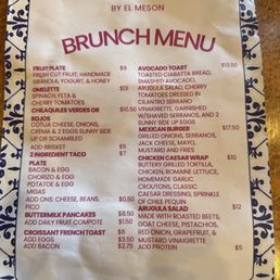 Brunch Menu Brunch Menu