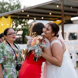 Alpaquita Ranch - Wedding hugs