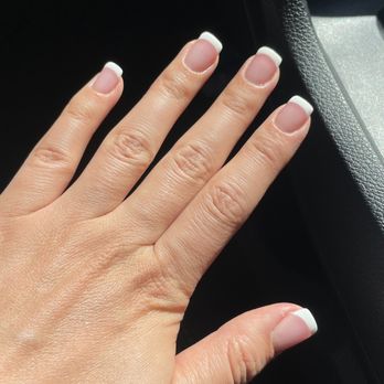 Bombshell Nails & Spa - Acrylic French tips for a Y2K themed party - Nail Salons Near Me - Elk Grove, California Bombshell Nails & Spa - Acrylic French tips for a Y2K themed party - Nail Salons Near Me - Elk Grove, California