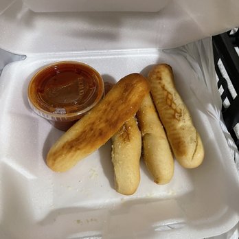 The Great Pizza Company - Parmesan breadsticks which were advertised to have garlic (they didn't). - Pizza Near Me - Eustis, Florida The Great Pizza Company - Parmesan breadsticks which were advertised to have garlic (they didn't). - Pizza Near Me - Eustis, Florida
