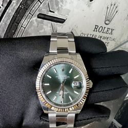 Generales & Generales Fine Jewellers - New Mint Green Rolex Datejust ! Delicious !