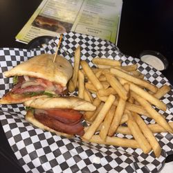 Maloney's Pub - Italian Sandwich with pizza sauce