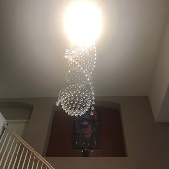 Duke Electric - Chandelier in the entry way - Electricians Near Me Duke Electric - Chandelier in the entry way - Electricians Near Me