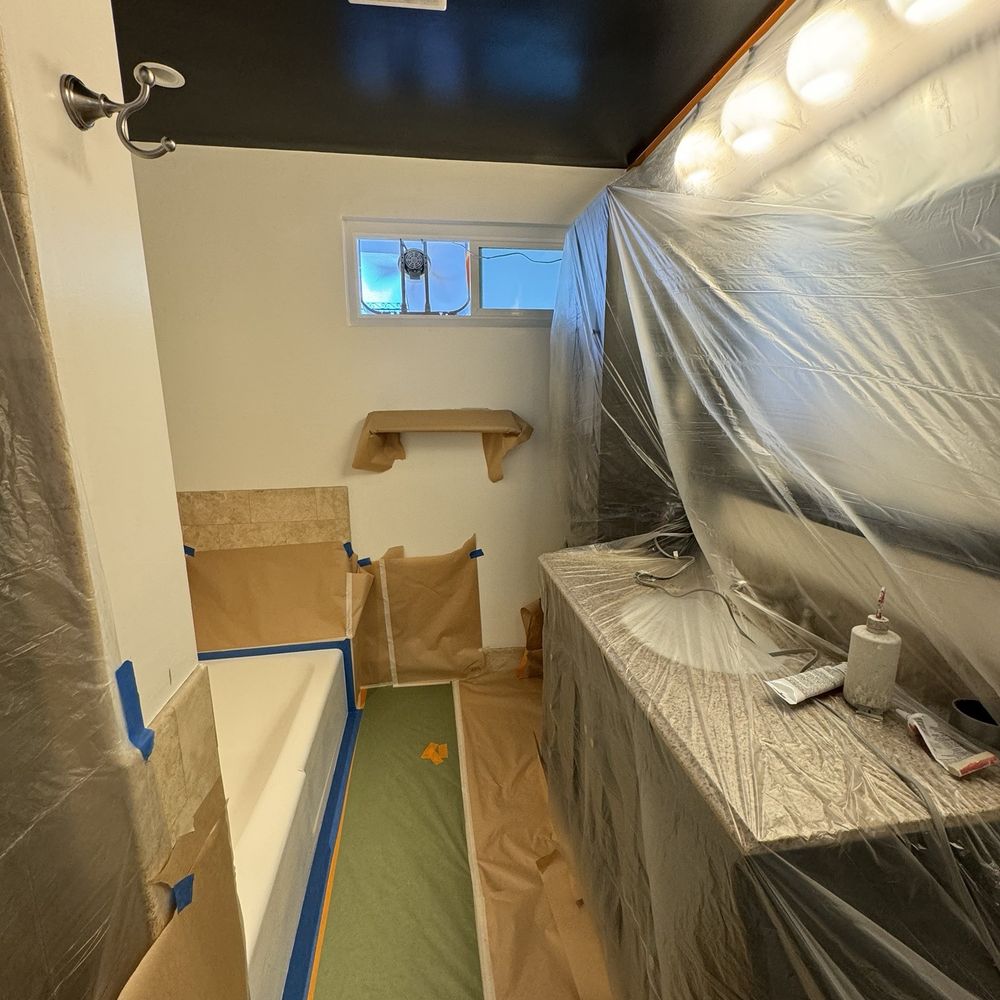 G And D Reglazing - Bathroom tarping. - Refinishing Services Near Me - Tustin, California