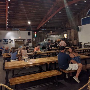 Timberyard Brewing Company - View of inside area from counter line - Brewpubs Near Me - East Brookfield, Massachusetts