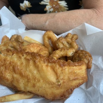 Mel's Fish & Chips - One piece fish, clams, and 2 shrimp. - Fish & Chips Near Me - Santa Rosa, California