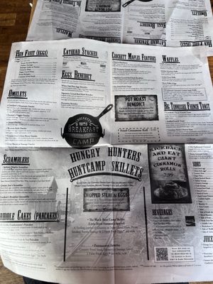Menu photo 1 Crockett's 1875 Breakfast Camp Gatlinburg, TN