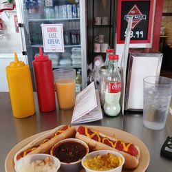 Texas Inn Richmond - 5.99 Tuesday special. 2 dogs with fixings and a drink