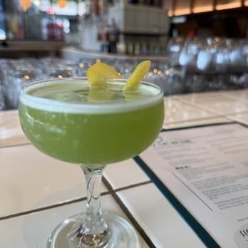 Two Hands - Green Tea Party cocktail (tastes like honeydew melon) - Cocktail Bars Near Me - Austin, Texas