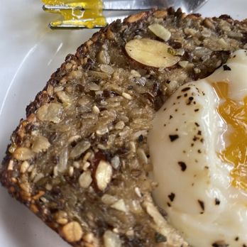 The Mill - Egg in a hole with gluten free bread - Coffee & Tea Near Me - San Francisco, California The Mill - Egg in a hole with gluten free bread - Coffee & Tea Near Me - San Francisco, California