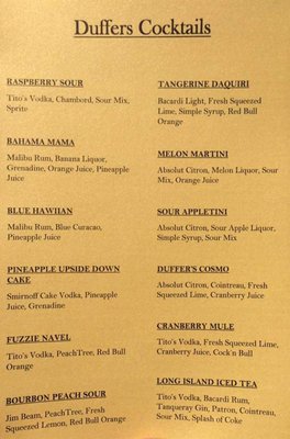 Menu photo 4 Duffers Restaurant & Pub Fredericktown, OH