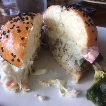 Monkeypod Kitchen - Mahi Mahi fish sandwich. The fish was moist and perfectly cooked. - Hawaiian Near Me - Kapolei, Hawaii