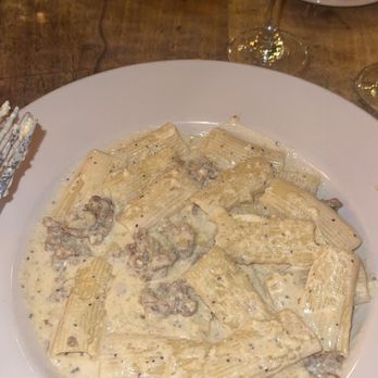 Quattro Gatti - Rigatoni Truffle Sausage - Italian Near Me - Austin, Texas Quattro Gatti - Rigatoni Truffle Sausage - Italian Near Me - Austin, Texas