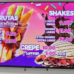 La Michoacana Fiesta - Menu part 1 as of 1/1/24