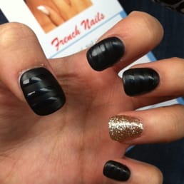 My nails with matte & gloss