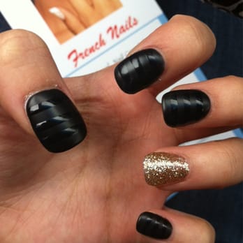 French Nails - My nails with matte & gloss - Nail Salons Near Me - Buford, Georgia