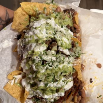 The Taco Man - Nachos half Asada half pastor - Mexican Near Me - Fontana, California