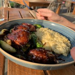 Bacon wrapped quail!
