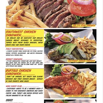 Wing Daddy's Sauce House - Menu - New American Near Me - San Antonio, Texas Wing Daddy's Sauce House - Menu - New American Near Me - San Antonio, Texas