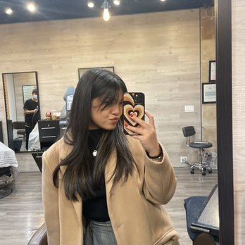 Hair by Jerry Lin - Air bangs with long layers - Hair Salons Near Me - Irvine, California Hair by Jerry Lin - Air bangs with long layers - Hair Salons Near Me - Irvine, California