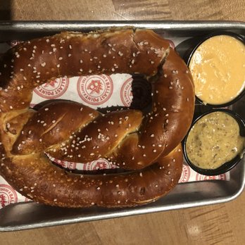 Ballast Point - Pretzel with some of the best mustard I've ever had they need to bottle this sh*t, the cheese sauce was just ok - Brewpubs Near Me - Anaheim, California Ballast Point - Pretzel with some of the best mustard I've ever had they need to bottle this sh*t, the cheese sauce was just ok - Brewpubs Near Me - Anaheim, California