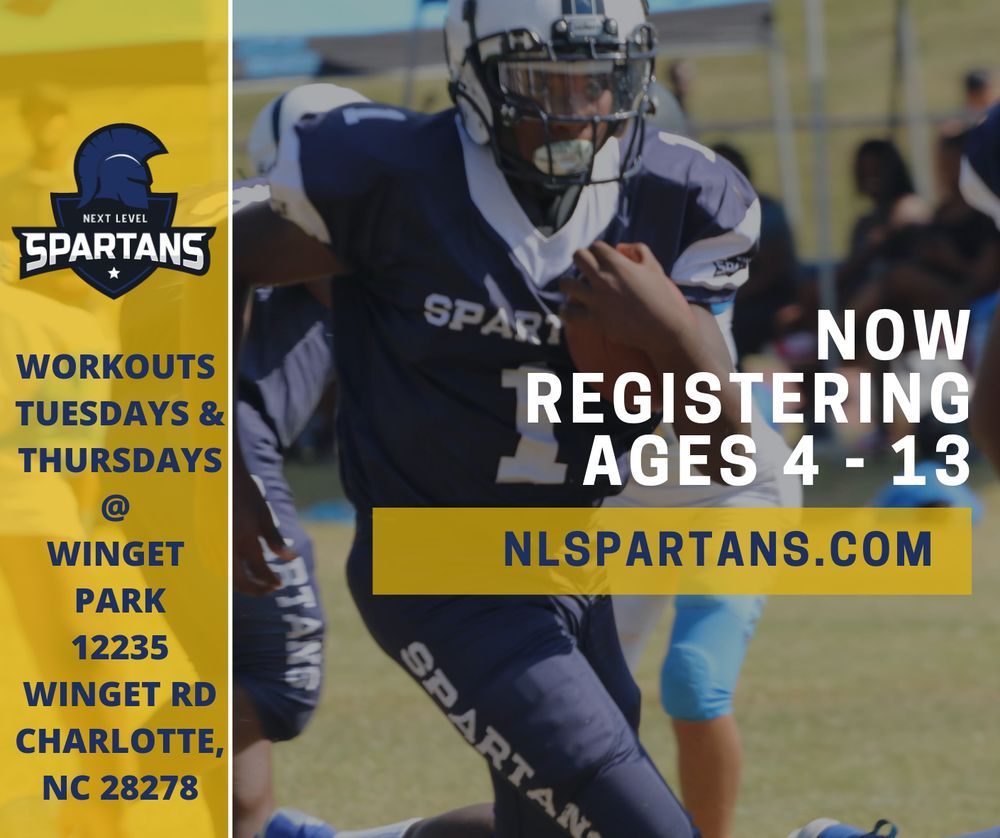 Next Level Spartans Youth Football Logo