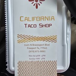 California Taco Shop - Restaurant info and hours