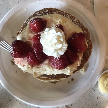 Koa Pancake House - Strawberry cheesecake pancake - Breakfast & Brunch Near Me - Honolulu, Hawaii Koa Pancake House - Strawberry cheesecake pancake - Breakfast & Brunch Near Me - Honolulu, Hawaii