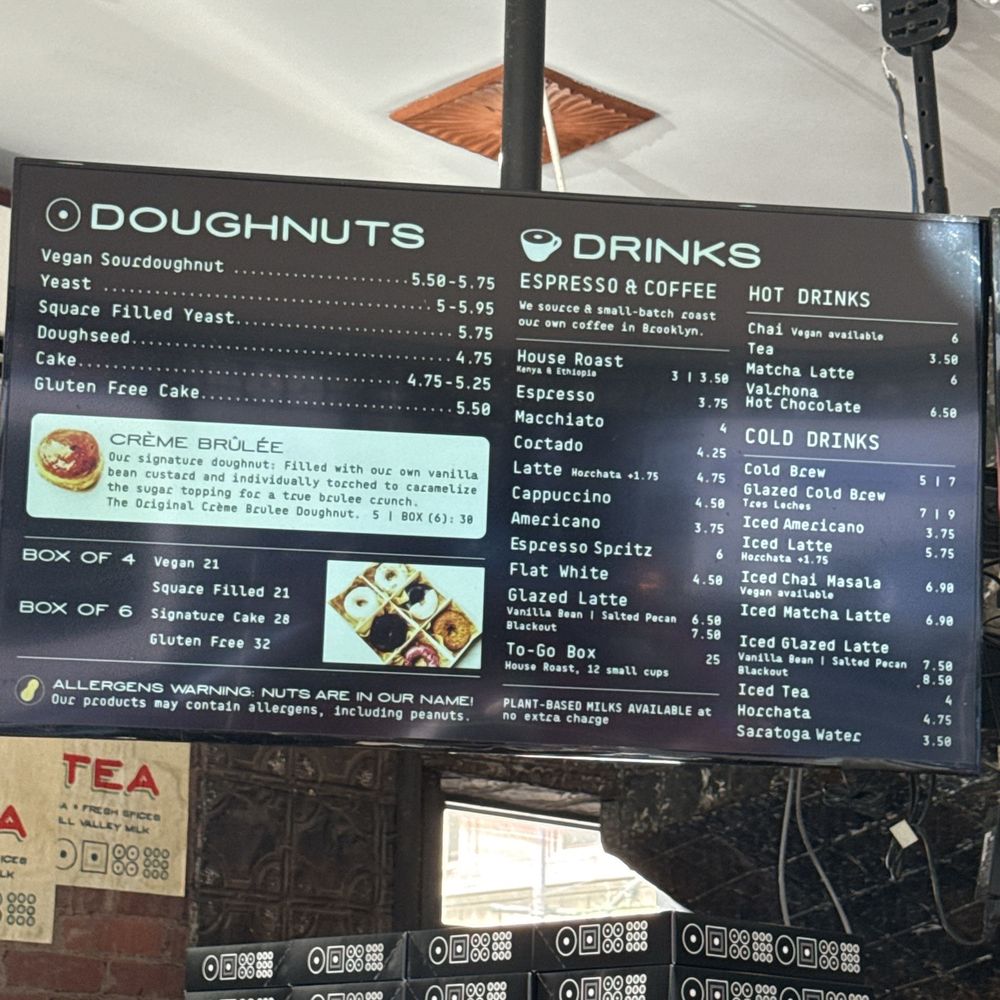 Drink menu Drink menu