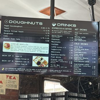 Doughnut Plant - Drink menu - Donuts Near Me - Brooklyn, New York
