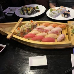 Sushi-sashimi for two.