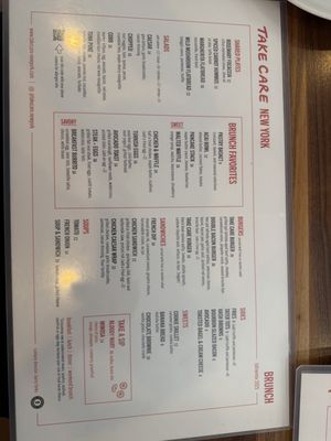 Menu photo 1 Take Care New York, NY