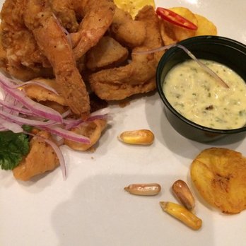 Limon - Fish, Shrimp , calamari, yuka fries, plantain chips, Peruvian corn. - Tapas/Small Plates Near Me - Burlingame, California Limon - Fish, Shrimp , calamari, yuka fries, plantain chips, Peruvian corn. - Tapas/Small Plates Near Me - Burlingame, California