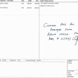 I'm not an expert on parts costs. I could be completely off here. Bad luck it went just over $500, otherwise we would not have had to pay.