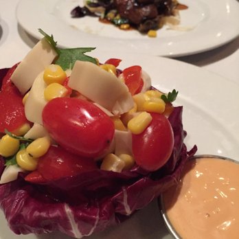 Novecento - Ensalada De Palmitos: Hearts of palm salad with sweet and spicy tomato mayonnaise - Argentine Near Me - Key Biscayne, Florida Novecento - Ensalada De Palmitos: Hearts of palm salad with sweet and spicy tomato mayonnaise - Argentine Near Me - Key Biscayne, Florida