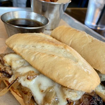 Old City Barbeque - Prime Brisket Dip, Sweet Potato Waffle Fries and...(I can't believe I'm saying this) au jus. - Barbeque Near Me - Williamsburg, Virginia Old City Barbeque - Prime Brisket Dip, Sweet Potato Waffle Fries and...(I can't believe I'm saying this) au jus. - Barbeque Near Me - Williamsburg, Virginia
