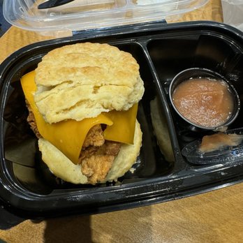 Maple Street Biscuit Company - Murfreesboro - Farmer (chicken biscuit with bacon and apple jam) - Breakfast & Brunch Near Me - Murfreesboro, Tennessee