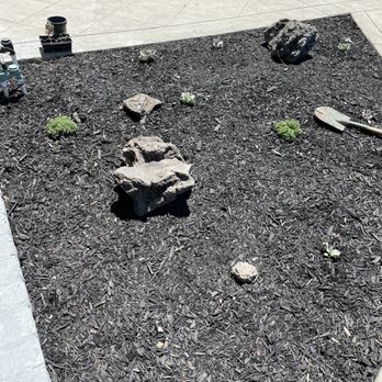 Angel's Landscaping - Mulch added( I planted the succulents) - Landscaping Near Me