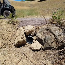 Elliott Excavation - Rock protection at outlet of the smaller of two replacement culverts.