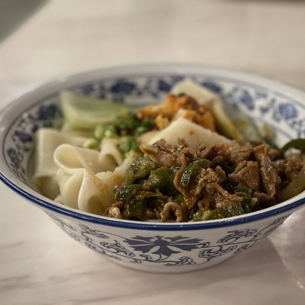 Changan Kitchen - Lamb with flat-white-noodle in spicy sauce - Chinese Near Me - Ontario, California Changan Kitchen - Lamb with flat-white-noodle in spicy sauce - Chinese Near Me - Ontario, California