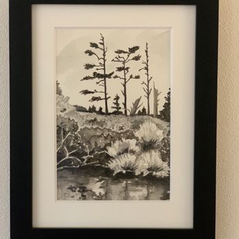 Vistra Framing & Gallery - 13x10 watercolor In wood frame and 8 mm mat. - Art Galleries Near Me - Eugene, Oregon Vistra Framing & Gallery - 13x10 watercolor In wood frame and 8 mm mat. - Art Galleries Near Me - Eugene, Oregon