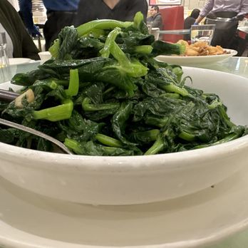 Henry's Cuisine - Stir fried pea tips with garlic-huge pile of green - Asian Fusion Near Me - Alhambra, California Henry's Cuisine - Stir fried pea tips with garlic-huge pile of green - Asian Fusion Near Me - Alhambra, California