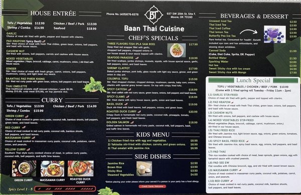 Menu photo 4 Baan Thai Cuisine Moore, OK